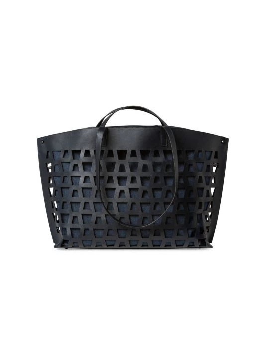 Akris Medium Ai Trapezoid Cutout Leather Shoulder Bag 5 Akris Medium Ai Trapezoid Cutout Leather Shoulder Bag - Image 3