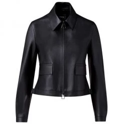 Akris Short Leather Jacket