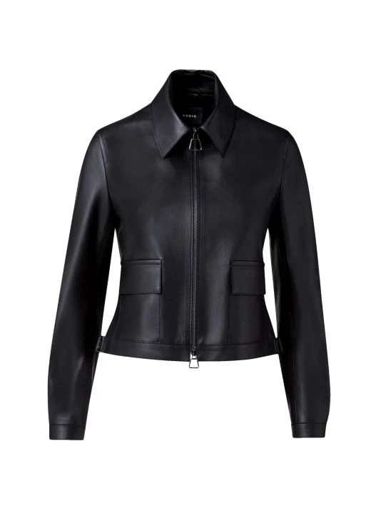 Akris Short Leather Jacket 3 Akris Short Leather Jacket