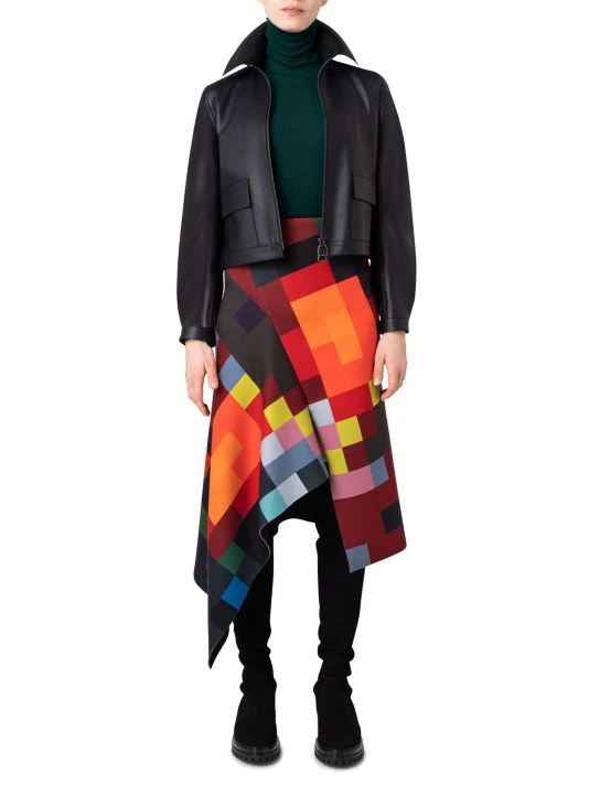 Akris Short Leather Jacket 4 Akris Short Leather Jacket - Image 2