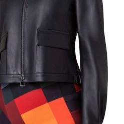 Akris Short Leather Jacket 13 Akris Short Leather Jacket -Akris Sales Shop unnamed file 317