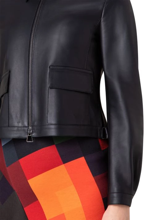 Akris Short Leather Jacket 8 Akris Short Leather Jacket - Image 6