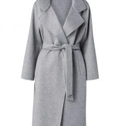Akris Belted Cashmere Coat