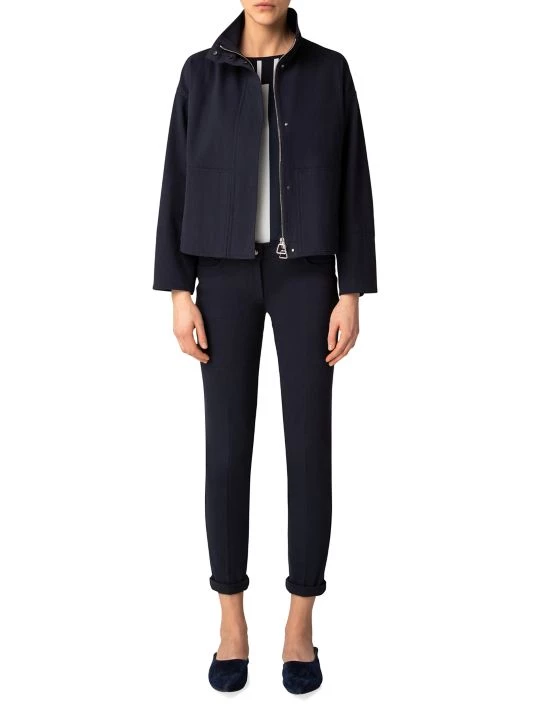 Akris Stretch-Cotton Denim Oversized Jacket 4 Akris Stretch-Cotton Denim Oversized Jacket - Image 2
