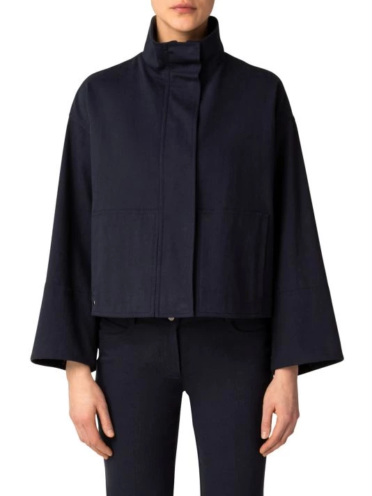Akris Stretch-Cotton Denim Oversized Jacket 5 Akris Stretch-Cotton Denim Oversized Jacket - Image 3