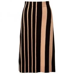 Akris Colorblocked Striped Midi-Skirt