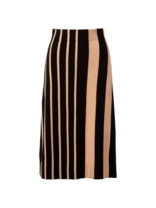 Akris Colorblocked Striped Midi-Skirt 3 Akris Colorblocked Striped Midi-Skirt