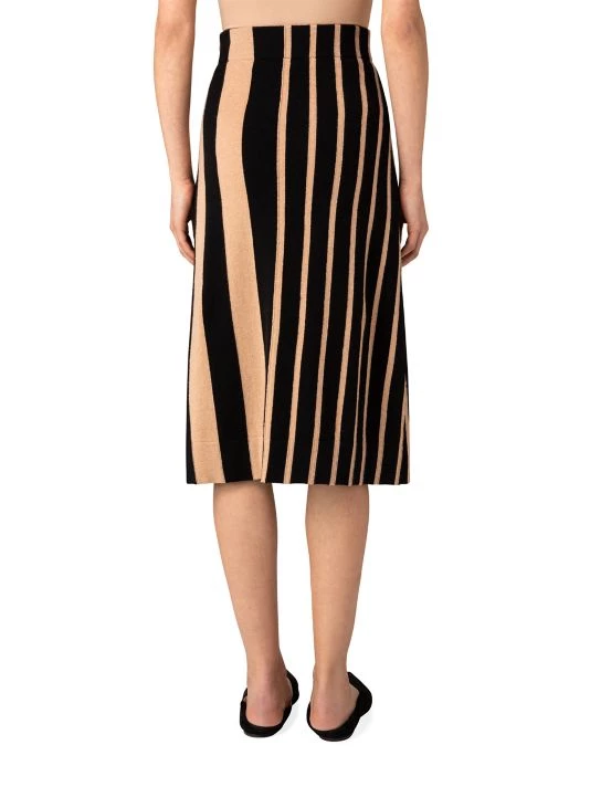 Akris Colorblocked Striped Midi-Skirt 7 Akris Colorblocked Striped Midi-Skirt - Image 5