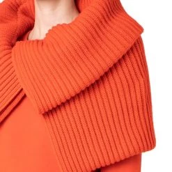 Akris Chunky Rib-Knit Scarf Topper -Akris Sales Shop unnamed file 363