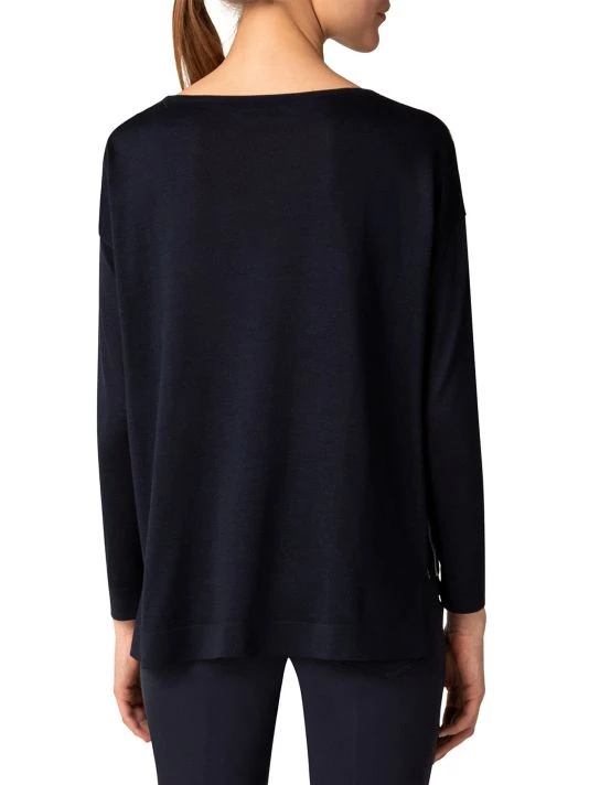 Akris Silk Oversized Stripe Sweater 7 Akris Silk Oversized Stripe Sweater - Image 5