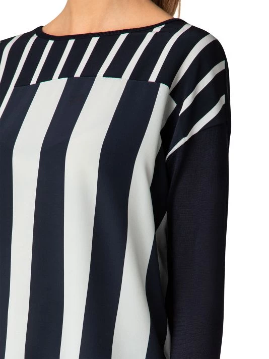 Akris Silk Oversized Stripe Sweater 8 Akris Silk Oversized Stripe Sweater - Image 6