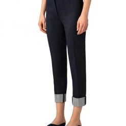 Akris Maxima Wool Striped Cuff Pants -Akris Sales Shop unnamed file 381