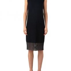 Akris Sheer Panel Knit Midi-Dress -Akris Sales Shop unnamed file 397