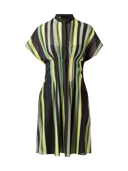 Akris Pleated Striped Knee-Length Dress 3 Akris Pleated Striped Knee-Length Dress