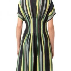 Akris Pleated Striped Knee-Length Dress 12 Akris Pleated Striped Knee-Length Dress -Akris Sales Shop unnamed file 417