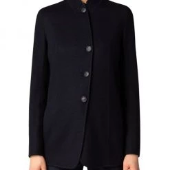 Akris Button-Front Cashmere Coat -Akris Sales Shop unnamed file 438