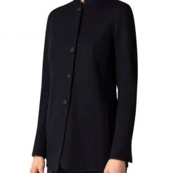 Akris Button-Front Cashmere Coat -Akris Sales Shop unnamed file 439