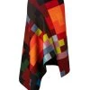Akris Asymmetric Colorblocked Midi-Skirt