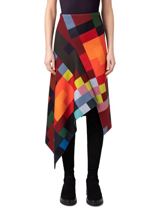 Akris Asymmetric Colorblocked Midi-Skirt 5 Akris Asymmetric Colorblocked Midi-Skirt - Image 3