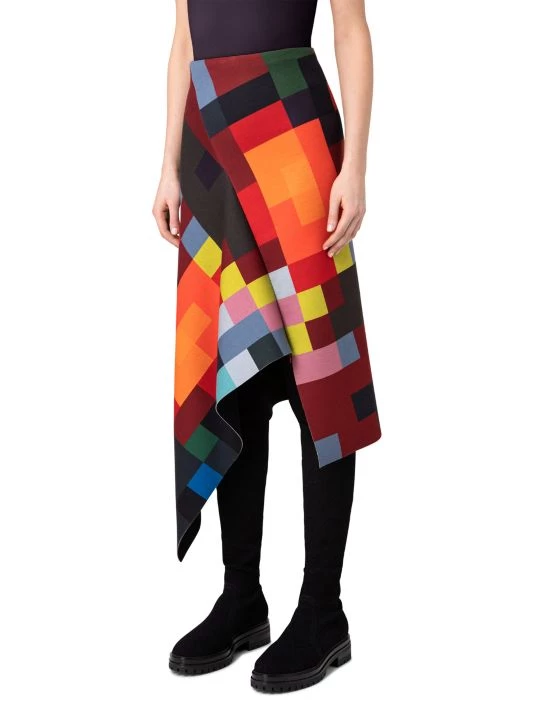 Akris Asymmetric Colorblocked Midi-Skirt 6 Akris Asymmetric Colorblocked Midi-Skirt - Image 4