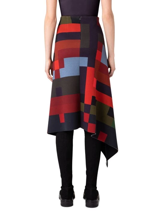 Akris Asymmetric Colorblocked Midi-Skirt 7 Akris Asymmetric Colorblocked Midi-Skirt - Image 5