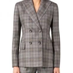 Akris Gabardine Check Double-Breasted Blazer 10 Akris Gabardine Check Double-Breasted Blazer -Akris Sales Shop unnamed file 450