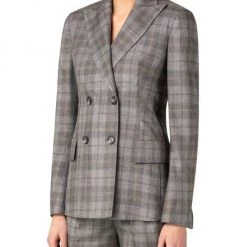 Akris Gabardine Check Double-Breasted Blazer 11 Akris Gabardine Check Double-Breasted Blazer -Akris Sales Shop unnamed file 451