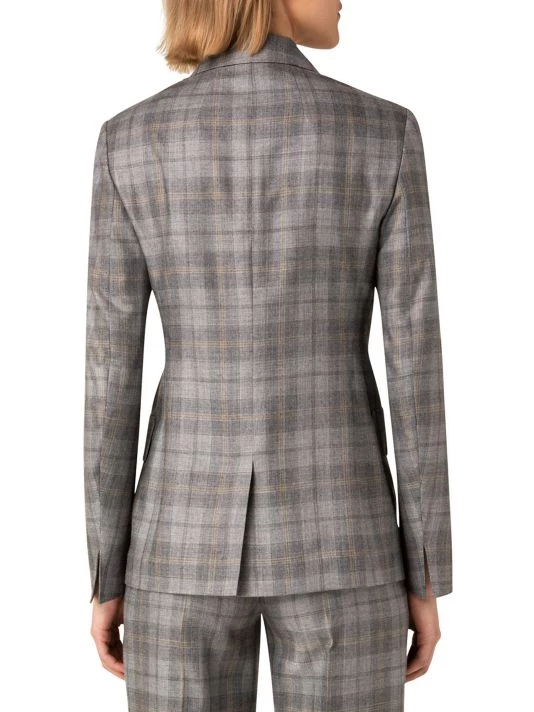 Akris Gabardine Check Double-Breasted Blazer 7 Akris Gabardine Check Double-Breasted Blazer - Image 5