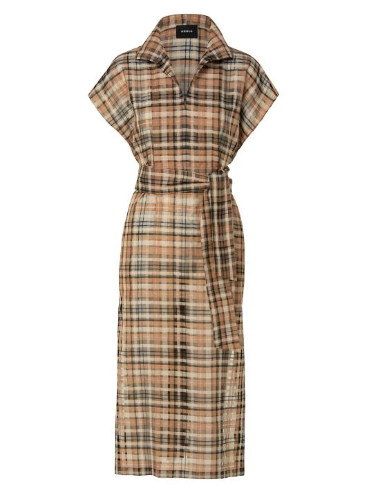 Akris Organza Plaid Shirtdress 3 Akris Organza Plaid Shirtdress