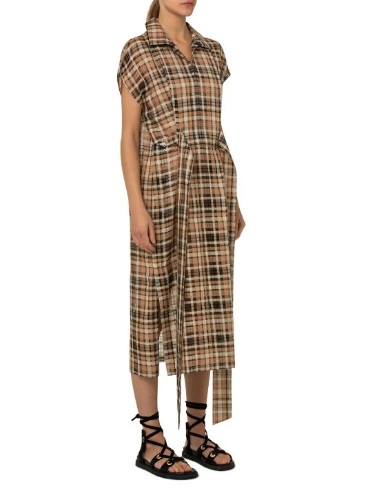 Akris Organza Plaid Shirtdress 6 Akris Organza Plaid Shirtdress - Image 4