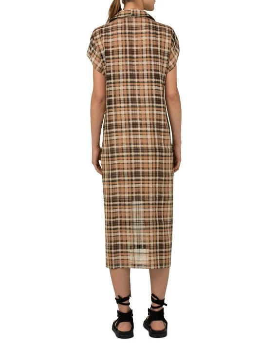Akris Organza Plaid Shirtdress 7 Akris Organza Plaid Shirtdress - Image 5