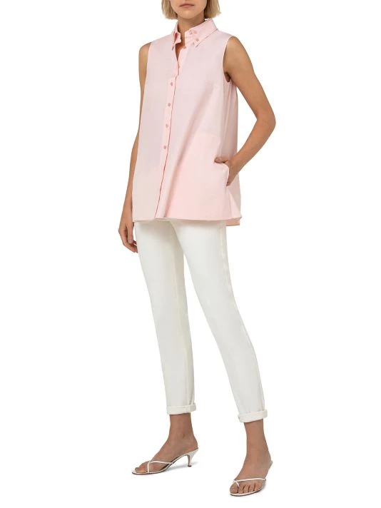 Akris A-Line Silk & Cotton Poplin Shirt 4 Akris A-Line Silk & Cotton Poplin Shirt - Image 2