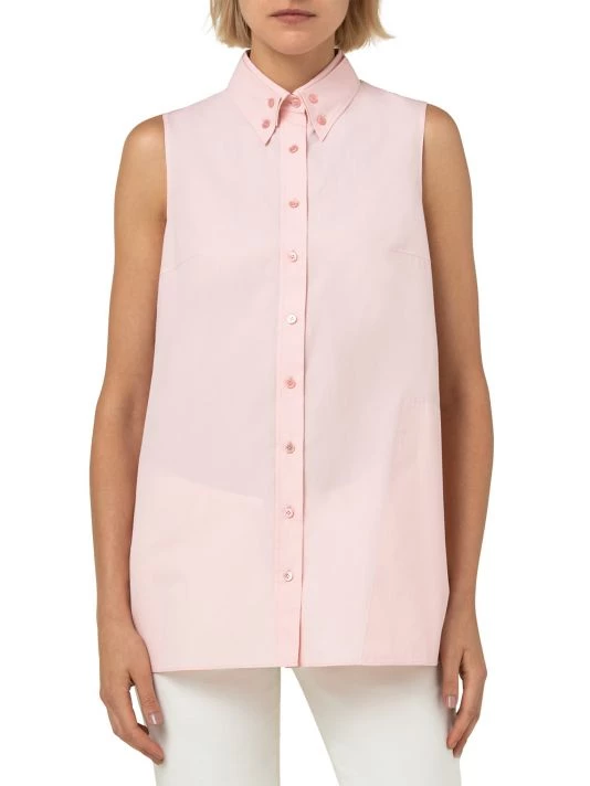 Akris A-Line Silk & Cotton Poplin Shirt 5 Akris A-Line Silk & Cotton Poplin Shirt - Image 3