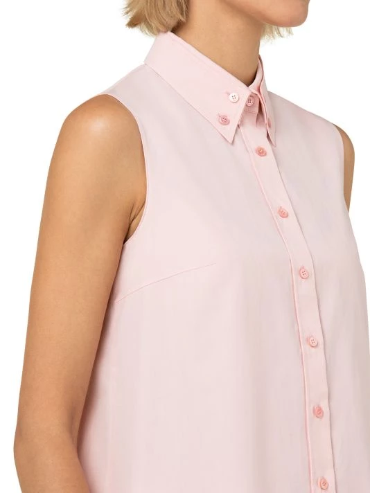 Akris A-Line Silk & Cotton Poplin Shirt 8 Akris A-Line Silk & Cotton Poplin Shirt - Image 6