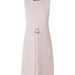 Akris Buckle-Front Apron Dress