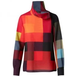 Akris Wool Colorblocked Turtleneck Sweater