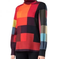 Akris Wool Colorblocked Turtleneck Sweater 11 Akris Wool Colorblocked Turtleneck Sweater -Akris Sales Shop unnamed file 493