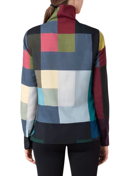 Akris Wool Colorblocked Turtleneck Sweater 7 Akris Wool Colorblocked Turtleneck Sweater - Image 5