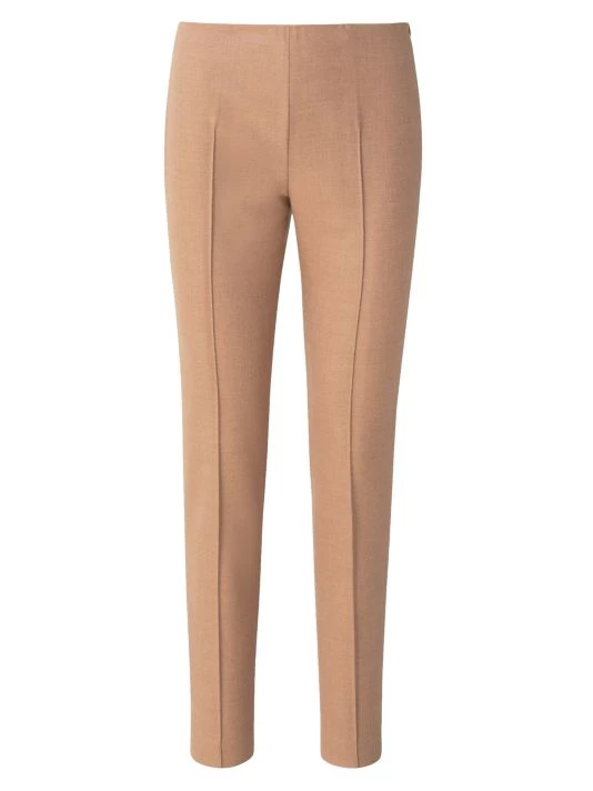 Akris Seamed Wool Slim Pants Camel 6 Akris Seamed Wool Slim Pants Camel - Image 4