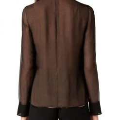 Akris Pleated Long-Sleeve Blouse -Akris Sales Shop unnamed file 541