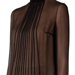 Akris Pleated Long-Sleeve Blouse -Akris Sales Shop unnamed file 542