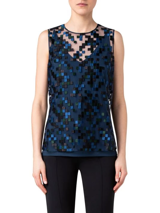 Akris Sleeveless Embroidered Top 5 Akris Sleeveless Embroidered Top - Image 3