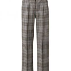 Akris Miranda Plaid Wide-Leg Pants