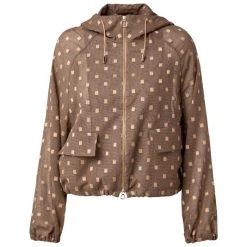 Akris Square-Appliqué Zip-Up Jacket