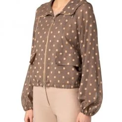 Akris Square-Appliqué Zip-Up Jacket -Akris Sales Shop unnamed file 641