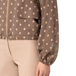 Akris Square-Appliqué Zip-Up Jacket -Akris Sales Shop unnamed file 643