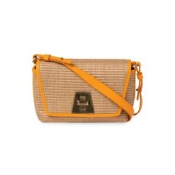 Akris Anouk Little Day Raffia Crossbody Bag