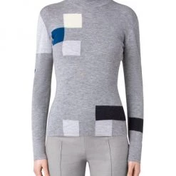 Akris Pixelated Cashmere-Silk Sweater -Akris Sales Shop unnamed file 673