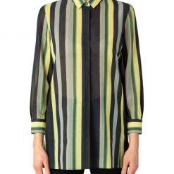 Akris Striped Cotton Voile Tunic Blouse<br> -Akris Sales Shop unnamed file 703