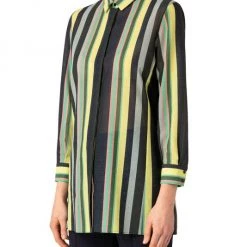 Akris Striped Cotton Voile Tunic Blouse<br> -Akris Sales Shop unnamed file 704